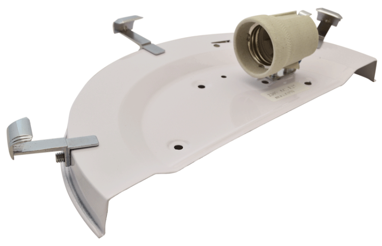 Lampa ścienna UFO półokrągła, szklana, niebieska 230V, 50Hz, E27, max.1×60W, D=300 mm UFO-F-K Tracon Electric