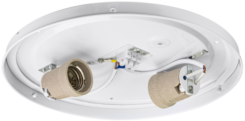 Oprawa sufitowa LED, opal, biała, okrągła 230V, 50Hz, max. 2x35W, E27, IP44, D=290mm MFIP2E27 Tracon Electric