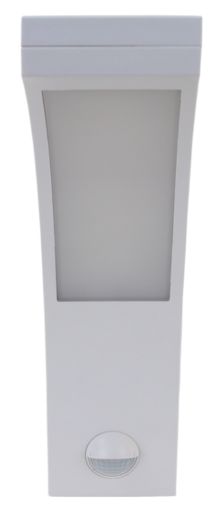 Oprawa naścienna LED z czujnikiem ruchu, zakrzywiona 230VAC, 15W, 140°, 2-9m, 10s-5m, 4500K , IP54, 1100lm, EEI=G SLI15W Tracon Electric