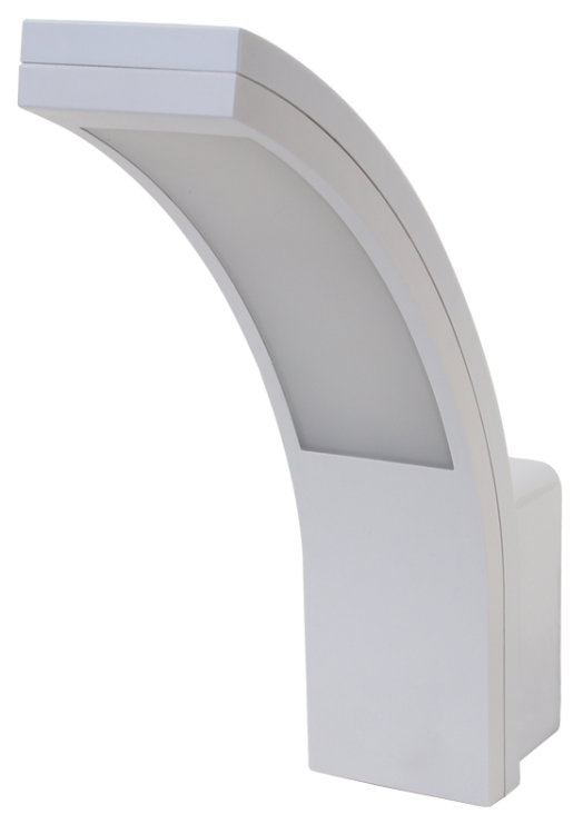 Kinkiet natynkowy zaokrąglony 230 VAC, 15 W, 4500K,, IP54, 1100lm, EEI=G SLIB15W Tracon Electric