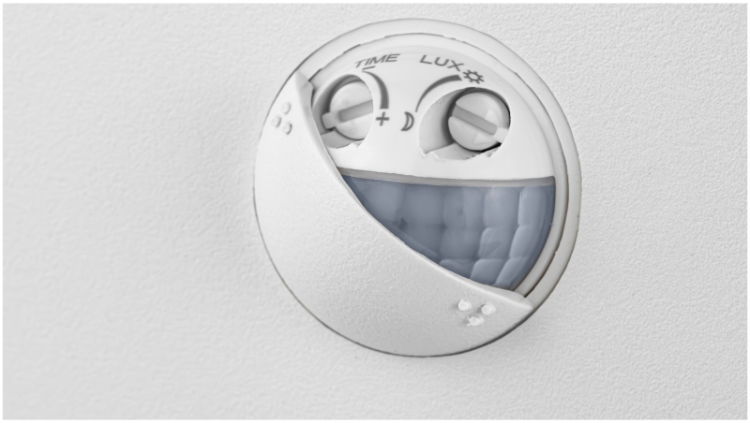 Oprawa naścienna LED z czujnikiem ruchu, okrągła 230VAC, 10W, 140°, 2-9m, 10s-5m, 4500K , IP54, 700lm, EEI=G SLKK10W Tracon Electric