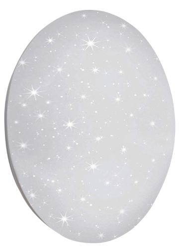 Lampa sufitowa LED z efektem nocnego nieba 230 V, 50 Hz, 12 W, 750 lm, 4000 K, IP20, D=260mm, EEI=G MF12NW Tracon Electric