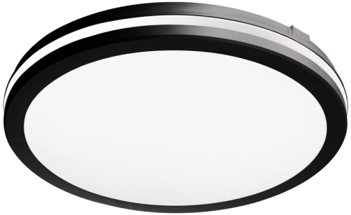 Oprawa sufitowa LED z regulowaną barwą światła, czarna 230V,50Hz,20W, 2000lm, 3000K/4000K/6500K, IP65,D=200mm,EEI=F MFKBL20CCT Tracon Electric