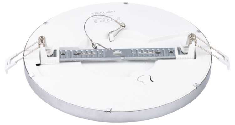 Okrągła oprawa sufitowa z chromowaną ramką 230V, 50Hz, 18W, 1500lm, 4000K, D=225mm, EEI=G MFP18NW Tracon Electric