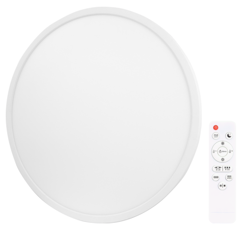 Okrągła oprawa sufitowa z pilotem, RGB 230V, 50Hz, 36W, 2500lm, 3000-6000K + RGB, D=400mm,EEI=G MFCRGB36W Tracon Electric