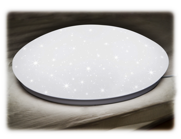 Lampa sufitowa LED z efektem nocnego nieba, sterowana 230 VAC,80W, 5700lm, 3000/4000/6500K,120°,IP20,D=760mm,EEI=G MFR80W Tracon Electric
