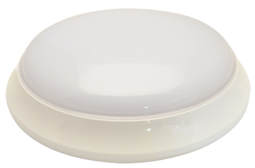 Zewnętrzna oprawa LED w plastikowej, wzmocnionej obudowie 100-240 V, 28 W, 2100 lm, 4000 K, IP54,D=400mm, EEI=F EVA28NW Tracon Electric
