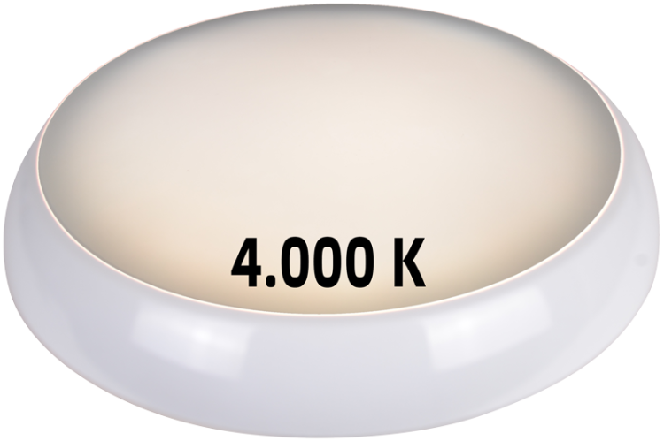 Naścienna oprawa hermetyczna LED, zmienna barwa, inwerter 230VAC,13/2W,1200/140lm,3000/4000/6500K,3h,IP54,EEI=E ADAME13W Tracon Electric