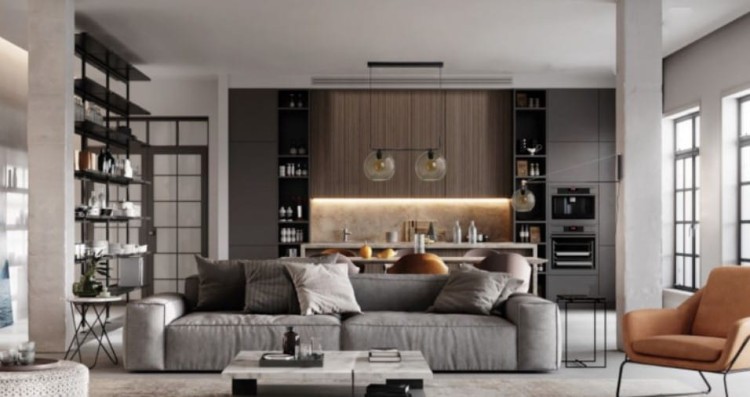 Lampa sufitowa wisząca Industrialna Loft MONACO zwis 9364 NOWODVORSKI Lighting E27 nowoczesna oświetleniowa żyrandol szklana przyciemniana dymiona kula metal czarna przezroczysta szkło dymione Inspiracje Premium