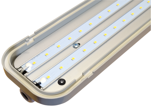 Oprawa hermetyczna LED,inwerterowy zest. uzupełniaj. 230 V, 50 Hz, 48 W/4W, 4000 K, 4000/350 lm, IP65, EEI=F LV1548E Tracon Electric