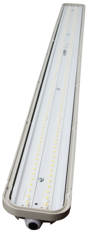 Oprawa hermetyczna LED z czujnikiem ruchu 230 V, 50 Hz, 36 W, 4000 K, 3000 lm, IP65, EEI=F LV1236M Tracon Electric