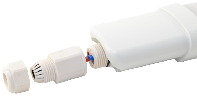 Oprawa hermetyczna LED 230VAC, 18W, 4000K, 1600lm, IP65, EEI=F LVE0618W Tracon Electric