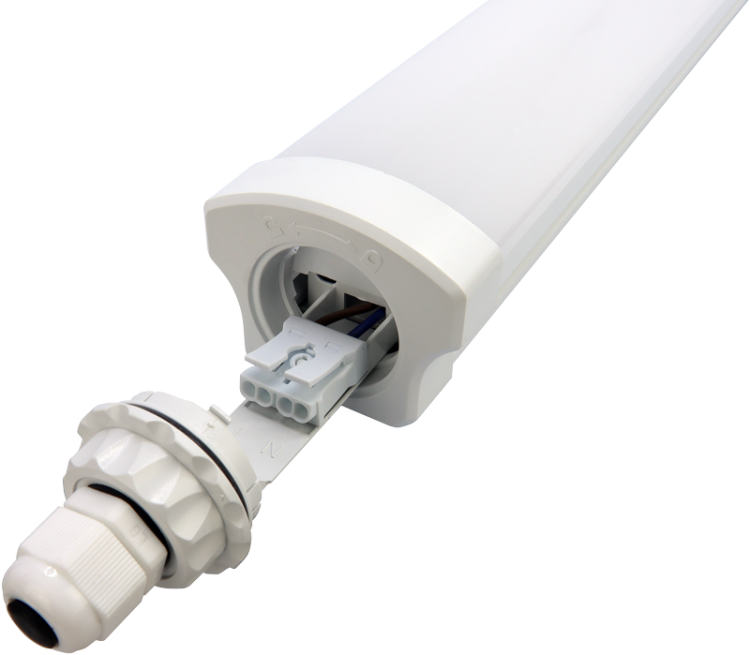 Hermetyczna, przemysłowa oprawa LED 230 VAC, 36 W, 4320 lm, 4000 K, IP65, IK08, EEI=E LVN1236NW Tracon Electric