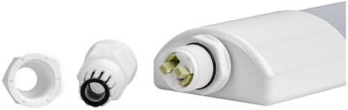 Szeregowana przemysłowa oprawa LED, hermetyczna 230 VAC, 36 W, 5400 lm, 4000 K, IP65, EEI=D LVB1236NW Tracon Electric