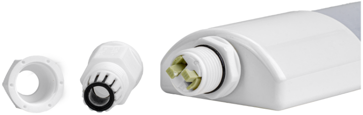 Szeregowana przemysłowa oprawa LED, hermetyczna 230 VAC, 36 W, 5400 lm, 4000 K, IP65, EEI=D LVB1236NW Tracon Electric