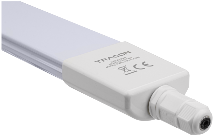 Szeregowana przemysłowa oprawa LED, hermetyczna 230 VAC, 45 W, 6750 lm, 4000 K, IP65, EEI=D LVB1545NW Tracon Electric