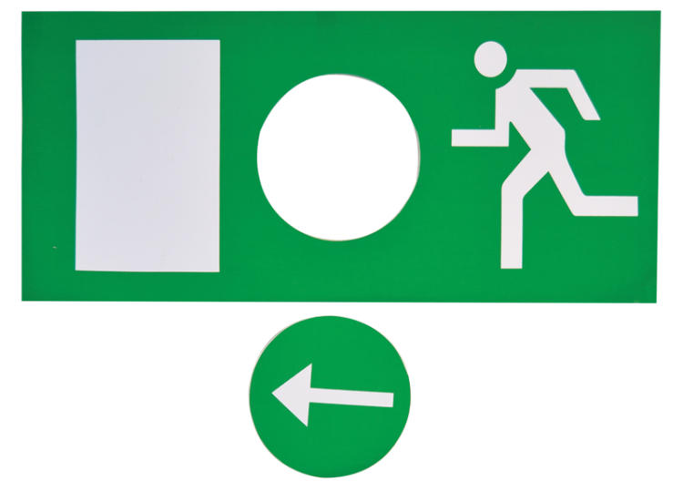 Ewakuacyjna oprawa LED z piktogramami 230V, 50Hz, 13×LED, 3h, 2,4V / 900mAh, Ni-Cd EXIT-01-J Tracon Electric