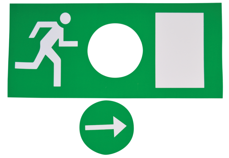 Ewakuacyjna oprawa LED z piktogramami 230V, 50Hz, 8×LED, 3h, 2,4V / 900mAh, Ni-Cd EXIT-02-J Tracon Electric