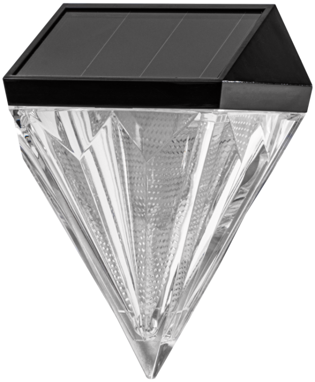 Solarny kinkiet ogrodowy 0,05W, 3000K, 7 lm, 1,2V/600mAh NI-MH, IP44 GARDIA Tracon Electric