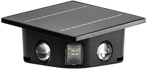 Solarny kinkiet ogrodowy 0,4W, 3000K, 36 lm, 3,7V/1300mAh Li, IP44 GARSL6 Tracon Electric