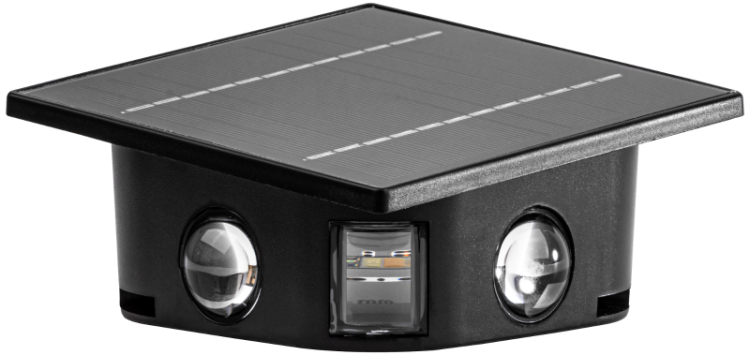 Solarny kinkiet ogrodowy 0,4W, 3000K, 36 lm, 3,7V/1300mAh Li, IP44 GARSL6 Tracon Electric