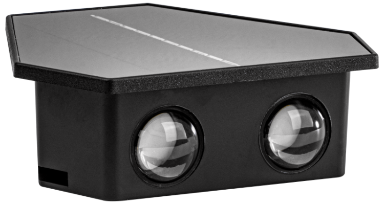 Solarny kinkiet ogrodowy 0,3W, 3000/4000K, 30 lm,3,7V/1300mAh Li, IP44 GARSL3 Tracon Electric