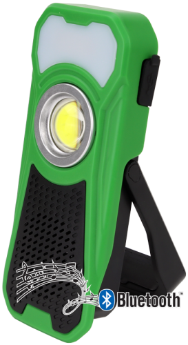 Akumulatorowa latarka LED z głośnikiem bluetooth 10/3W, 6000K, 3.7V 3000mAh, 500/180lm, 3,5h, Bluetooth 4.2 STLBT10W Tracon Electric