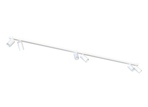 Lampa sufitowa listwa szyna natynkowa 2m MONO VI WHITE 7813 NOWODVORSKI Lighting 6x GU10 Spot oświetleniowa nowoczesna sufitowa ścienna metal biały biała nawierzchniowa jak szynoprzewód Inspiracje Premium