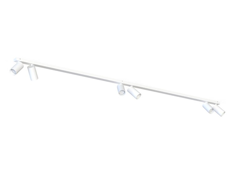 Lampa sufitowa listwa szyna natynkowa 2m MONO VI WHITE 7813 NOWODVORSKI Lighting 6x GU10 Spot oświetleniowa nowoczesna sufitowa ścienna metal biały biała nawierzchniowa jak szynoprzewód Inspiracje Premium