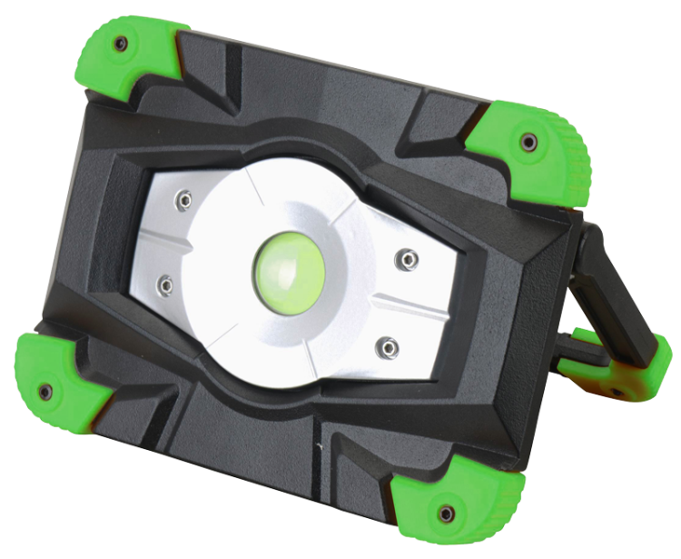 Reflektor montażowy LED, akku, z funkcją akumlatora zewn. 10 W, 6500 K, 3,7 V, 4400 mAh, Li-Ion, 1000 lm, 3 h, IP54 STLFL10W Tracon Electric