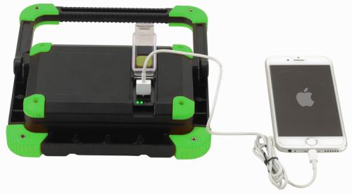 Reflektor montażowy LED, akku, z funkcją akumlatora zewn. 10 W, 6500 K, 3,7 V, 4400 mAh, Li-Ion, 1000 lm, 3 h, IP54 STLFL10W Tracon Electric