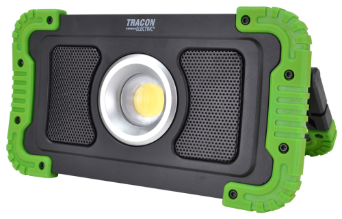 Reflektor montażowy LED z głośnikiem bluetooth 15W, 6000K, 3,7V, 8000mAh, Li-Ion, 1500lm, 4-10 h, IP40 STLFLBT15W Tracon Electric