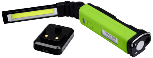 Latarka ładowalna LED 10/5W, 6000K, 3,7V, 2000mAh, 600/200lm, 3 h, IP44 STLC10W Tracon Electric