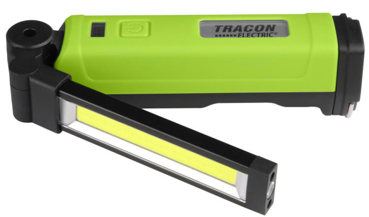 Latarka ładowalna LED 10/5W, 6000K, 3,7V, 2000mAh, 600/200lm, 3 h, IP44 STLC10W Tracon Electric