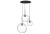 Lampa sufitowa wisząca Industrialna Loft SPHERE III zwis 7788 NOWODVORSKI Lighting 3x E27 nowoczesna oświetleniowa żyrandol szklana kula metal do Kuchni Jadalni nad stół blat wyspę czarna Inspiracje Premium