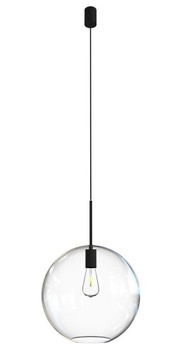Lampa sufitowa wisząca Industrialna Loft SPHERE XL zwis 7846 NOWODVORSKI Lighting E27 nowoczesna oświetleniowa żyrandol szklana kula metal do Kuchni Jadalni nad stół blat wyspę czarna Inspiracje Premium