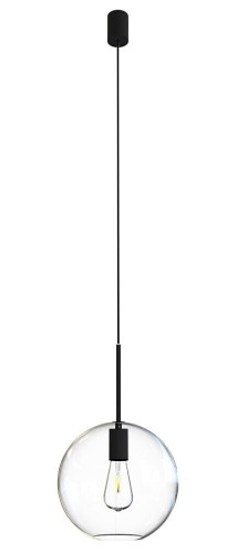 Lampa sufitowa wisząca Industrialna Loft SPHERE L zwis 7850 NOWODVORSKI Lighting E27 nowoczesna oświetleniowa żyrandol szklana kula metal do Kuchni Jadalni nad stół blat wyspę czarna Inspiracje Premium