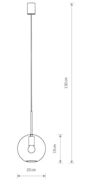 Lampa sufitowa wisząca Industrialna Loft SPHERE M zwis 7848 NOWODVORSKI Lighting E27 nowoczesna oświetleniowa żyrandol szklana kula metal do Kuchni Jadalni nad stół blat wyspę czarna Inspiracje Premium