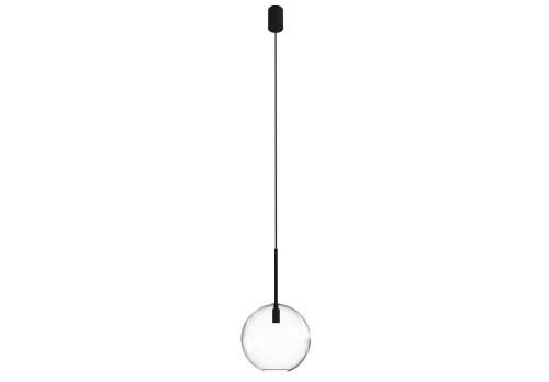 Lampa sufitowa wisząca Industrialna Loft SPHERE M zwis 7848 NOWODVORSKI Lighting E27 nowoczesna oświetleniowa żyrandol szklana kula metal do Kuchni Jadalni nad stół blat wyspę czarna Inspiracje Premium