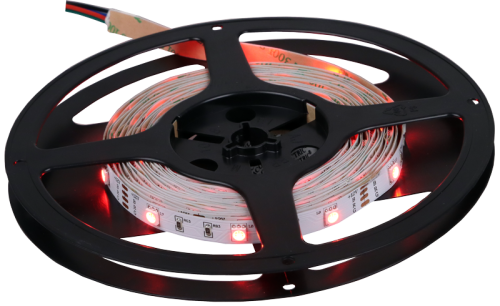 Taśma LED, wewnętrzna SMD5050,60LED/m,14,4W/m,1440 lm/m,W=10 mm,RGB,IP20,EEI=F LED-SZ24-144-RGB Tracon Electric