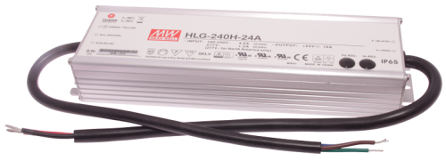 Profesjonalny zasilacz LED w obudowie metalowej 90-305 VAC / 24 VDC, 240 W, 0-10 A, PFC, IP65 HLG-240H-24A Tracon Electric