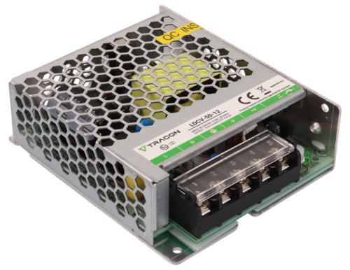 Zasilacz LED w metalowej obudowie 90-264VAC/12VDC,50W,0-4,2A, IP20 LDCV-50-12 Tracon Electric