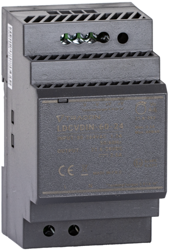 Zasilacz na szynę TH z regulowanym wyjściem DC 90-264VAC,1,2A/DC24V,2,5A/60W LDCVDIN-60-24 Tracon Electric