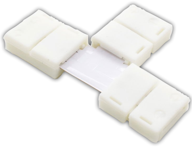 Szybkozłączka "T" do taśm jednokolorwych LED, bez lutów W=10 mm, 2P LSZTT10 Tracon Electric