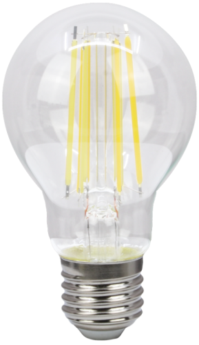 Żarówka Źródło światła COG LED globus, przeźroczysty 230 VAC, E27, 7W, 850 lm, A60, 4000K, EEI=E FILA607NW Tracon Electric