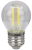 Żarówka Źródło światła COG LED mały glob, przeźroczysty 230 VAC, E27, 4W, 470 lm, G45, 4000K, EEI=E FILG454NW Tracon Electric