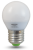 Żarówka Źródło światła LED, mała kulka 230 VAC, 5 W, 2700 K, E27, 380 lm, 200°, G45, EEI=G LG455W Tracon Electric