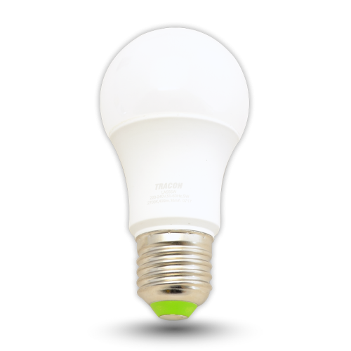 Żarówka Okrągła świetlówka LED 230 VAC, 5 W, 2700 K, E27, 400 lm, 200°, A55, EEI=G LA555W Tracon Electric