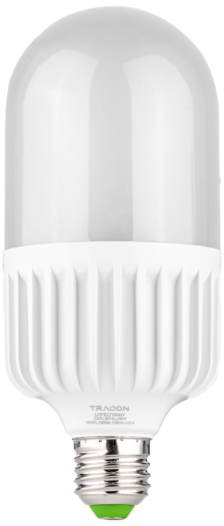 Żarówka LED o wysokiej mocy 230VAC, 25 W, 4000 K, E27, 2600 lm, 270°, EEI=F LHPE2725NW Tracon Electric