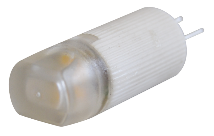 Żarówka Źródło światła LED z obudową silikonową 12 VAC/DC, 1,5 W, 4000 K, G4, 100 lm, 300°, EEI=G LG41,5NW Tracon Electric